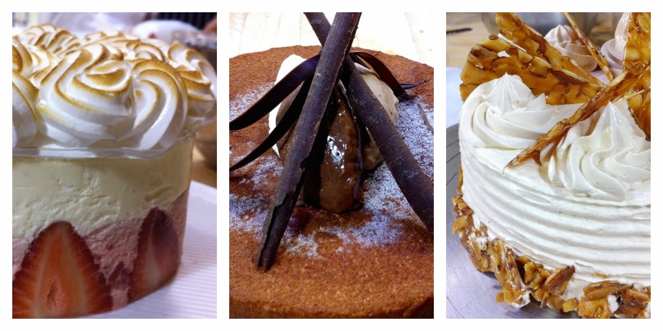 Scenes from the pastry kitchen.
