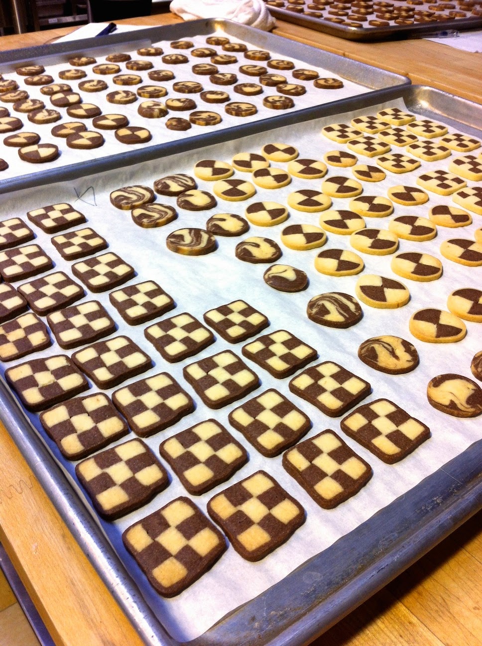 cookies on a baking sheet