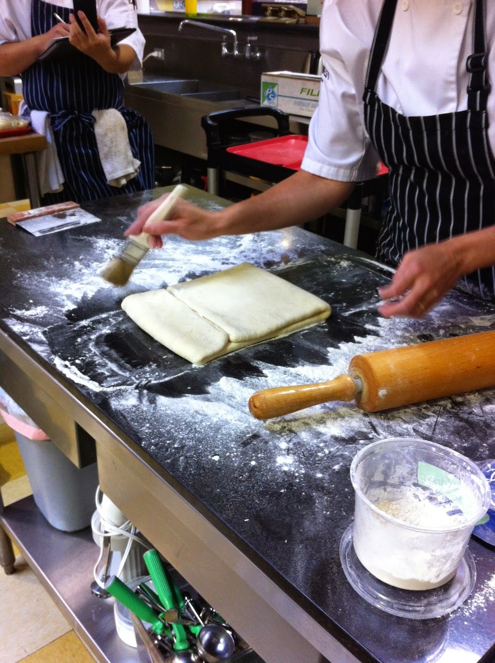 Various baked goods in the pastry kitchen.