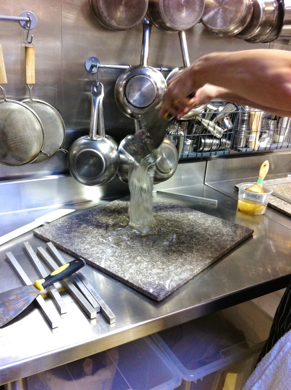 Various baked goods in the pastry kitchen.