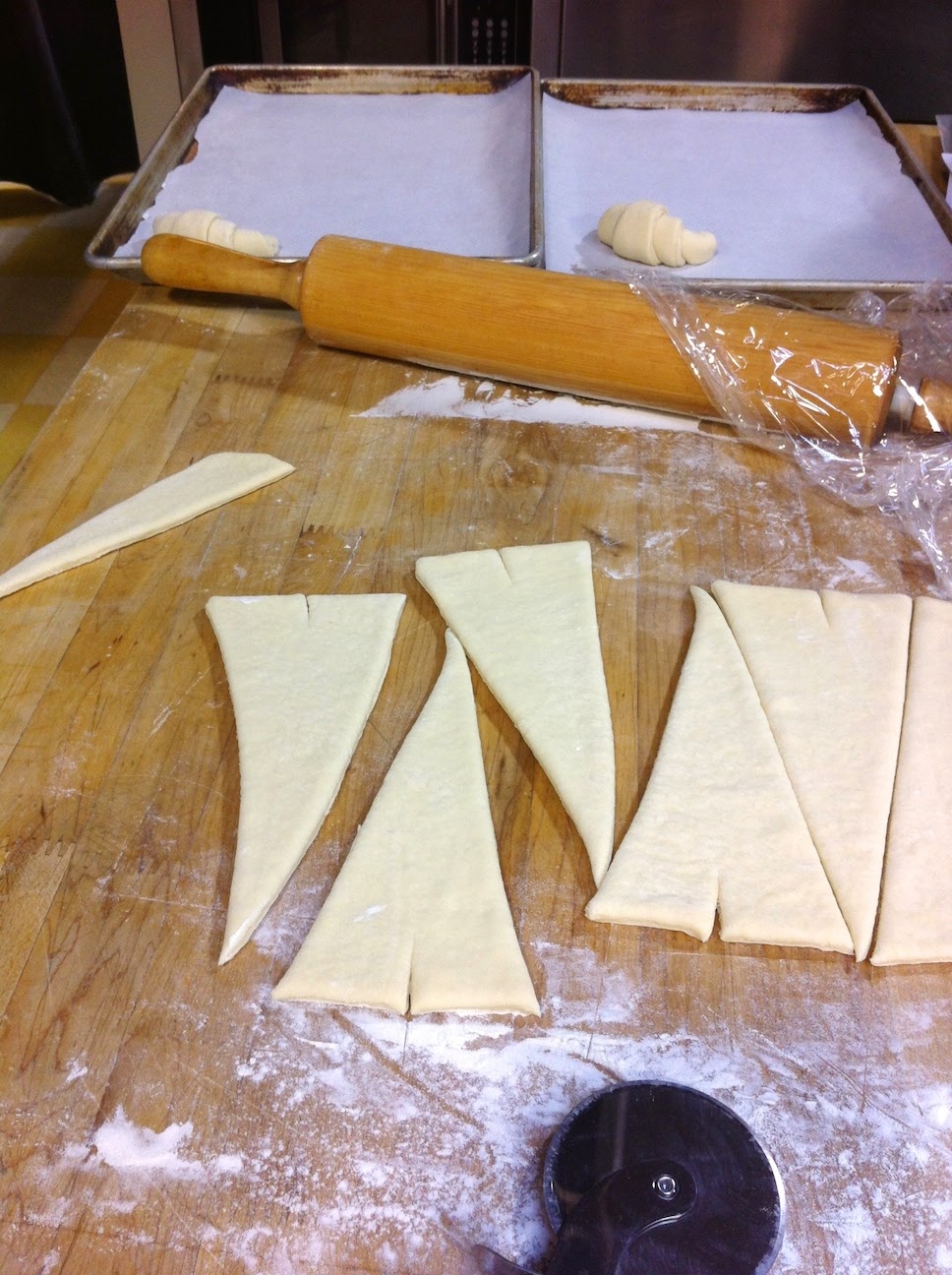 Scenes from the pastry kitchen.