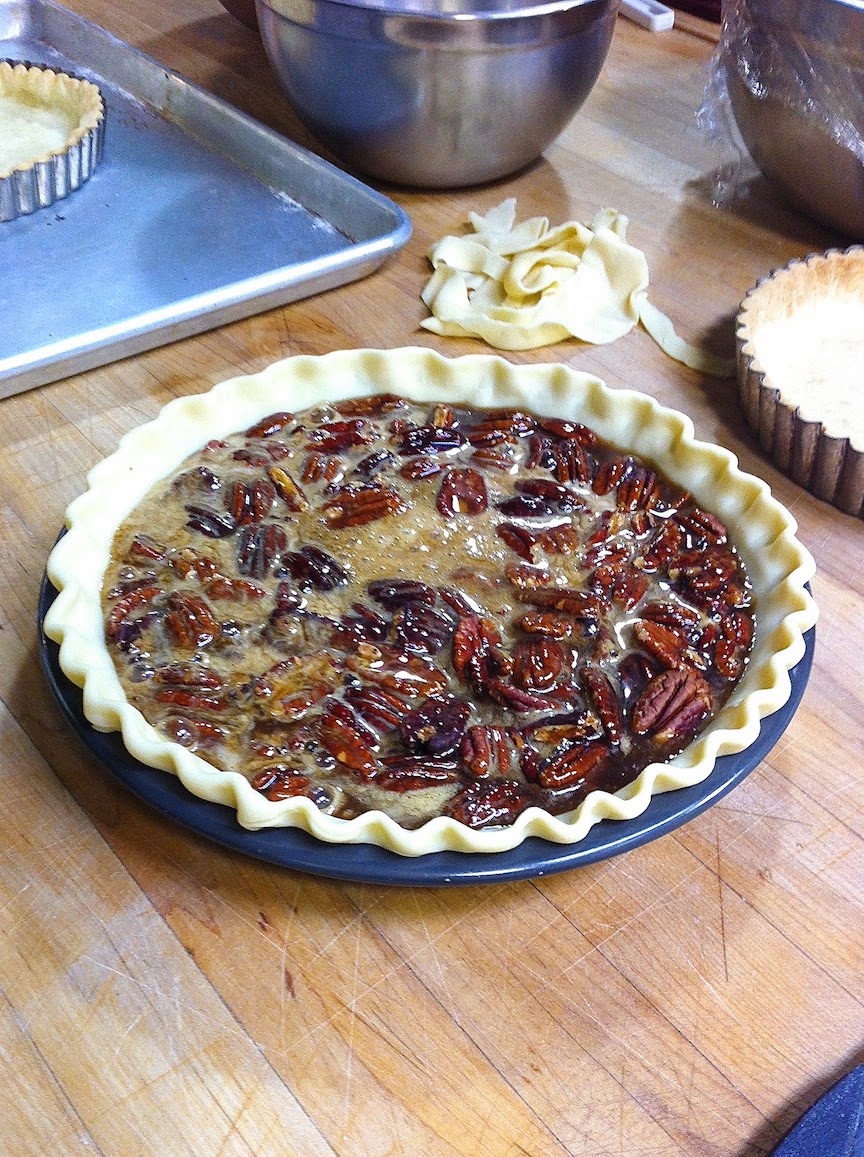 Various baked goods in the pastry kitchen.