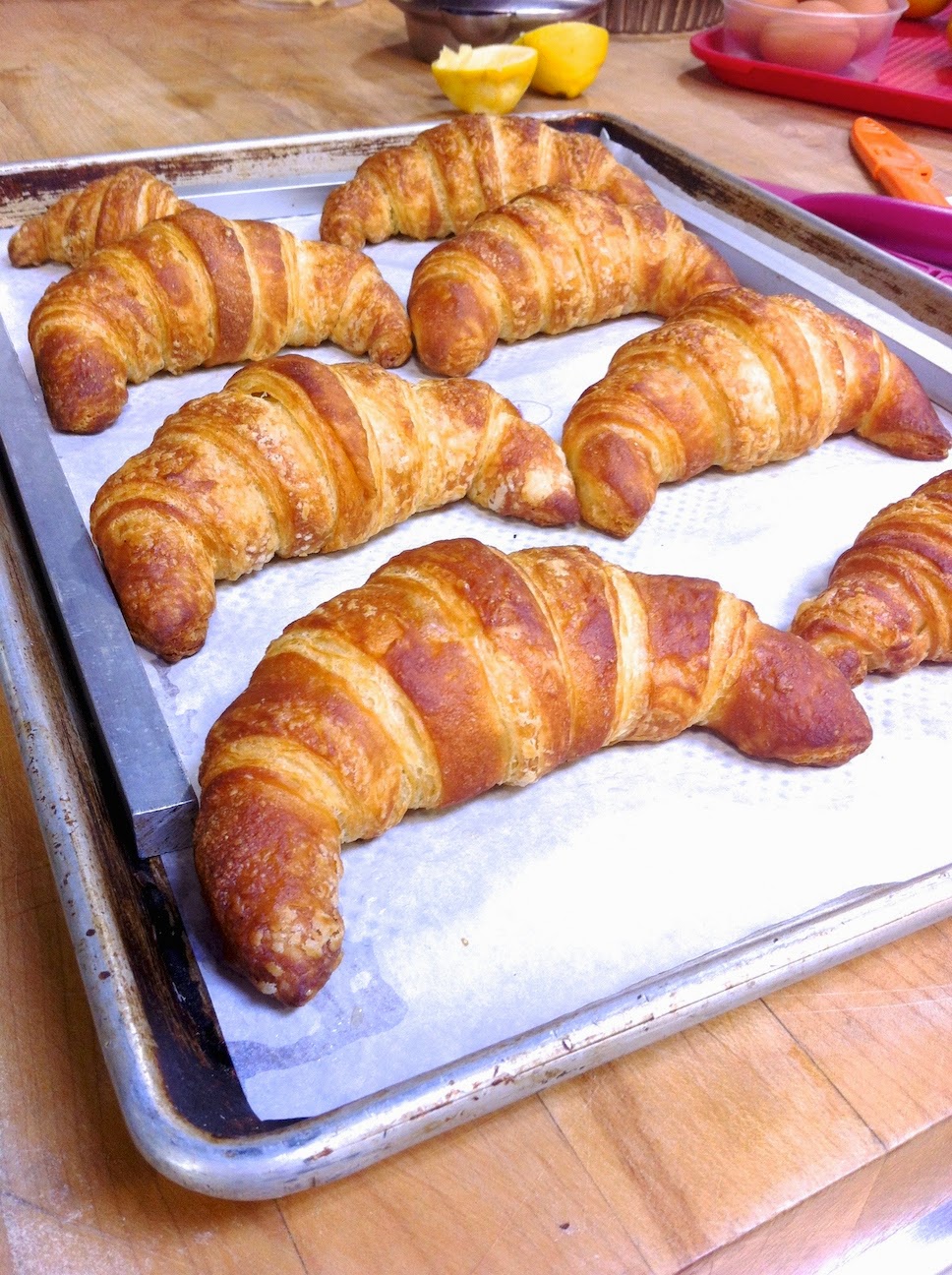 Various baked goods in the pastry kitchen.