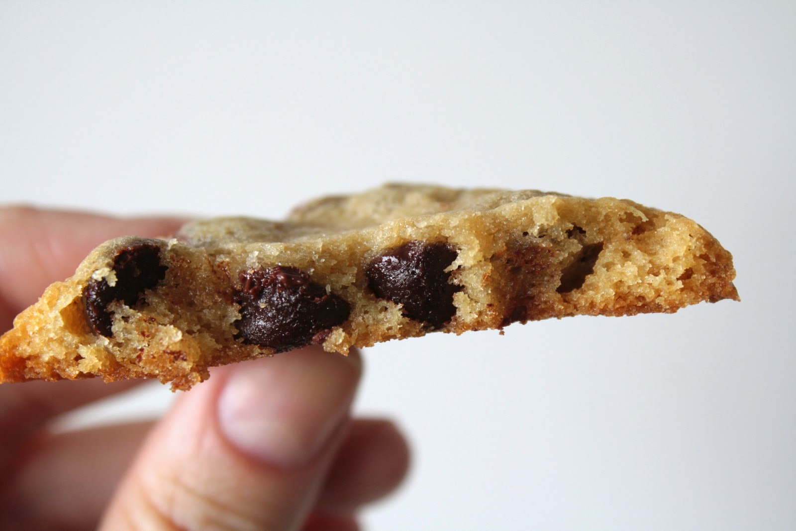 Cookie with a bite taken out.