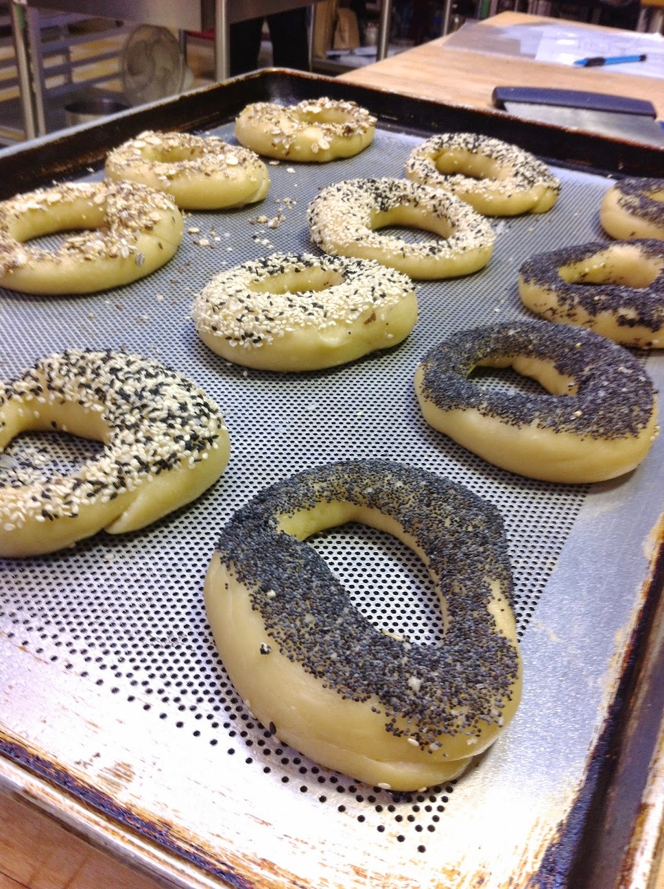 Scenes from the pastry kitchen.