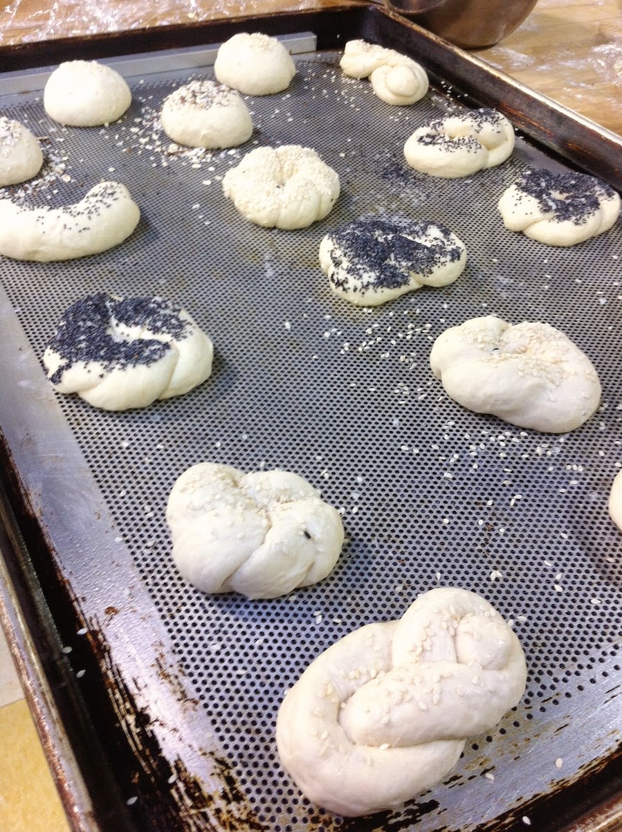 Scenes from the pastry kitchen.