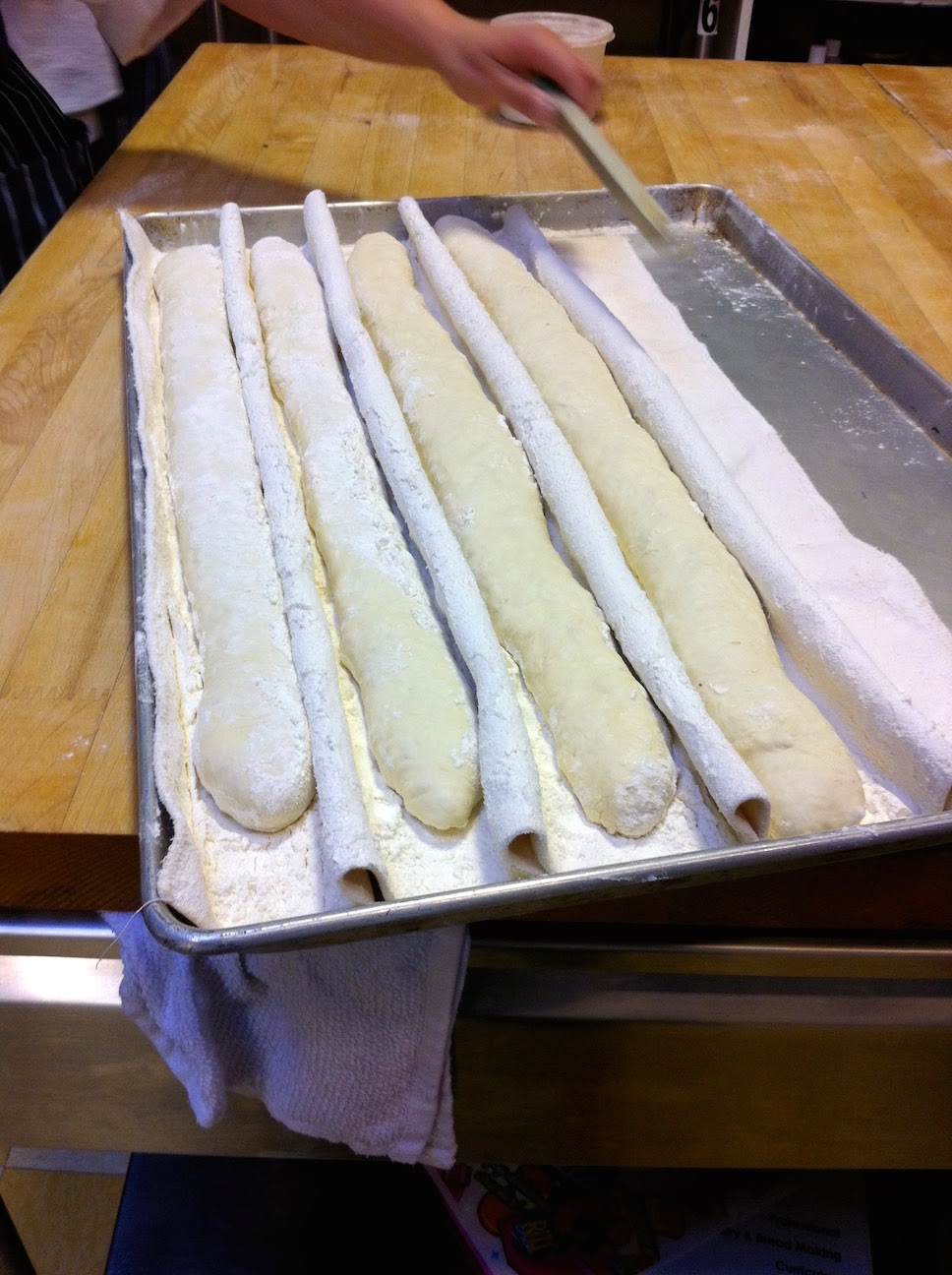 Scenes from the pastry kitchen.