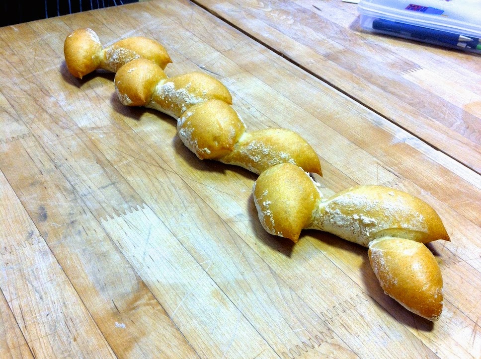 Scenes from the pastry kitchen.