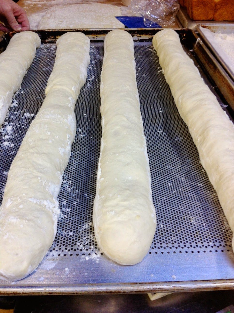 Scenes from the pastry kitchen.