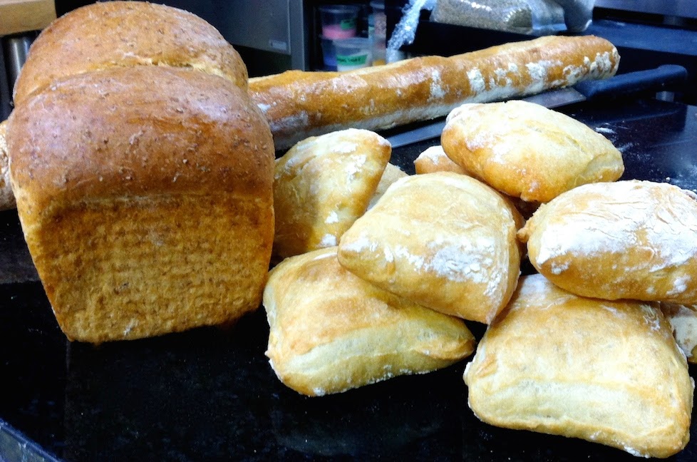 Scenes from the pastry kitchen.