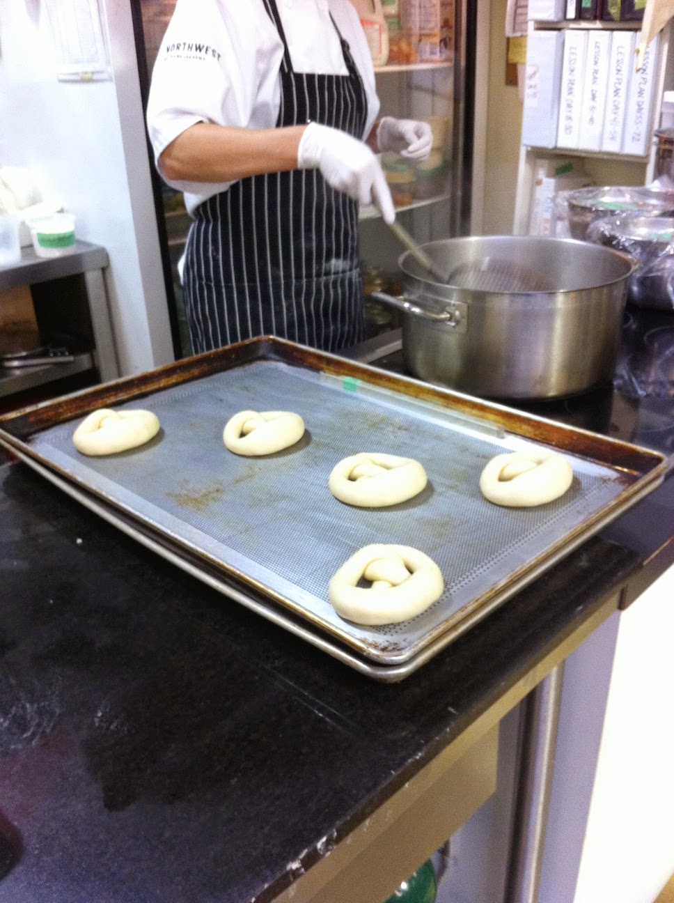 Scenes from the pastry kitchen.
