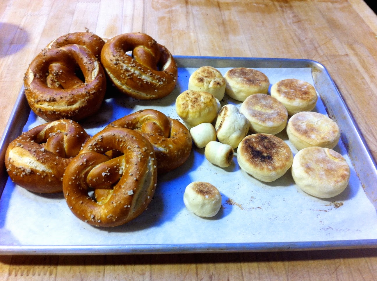 Scenes from the pastry kitchen.