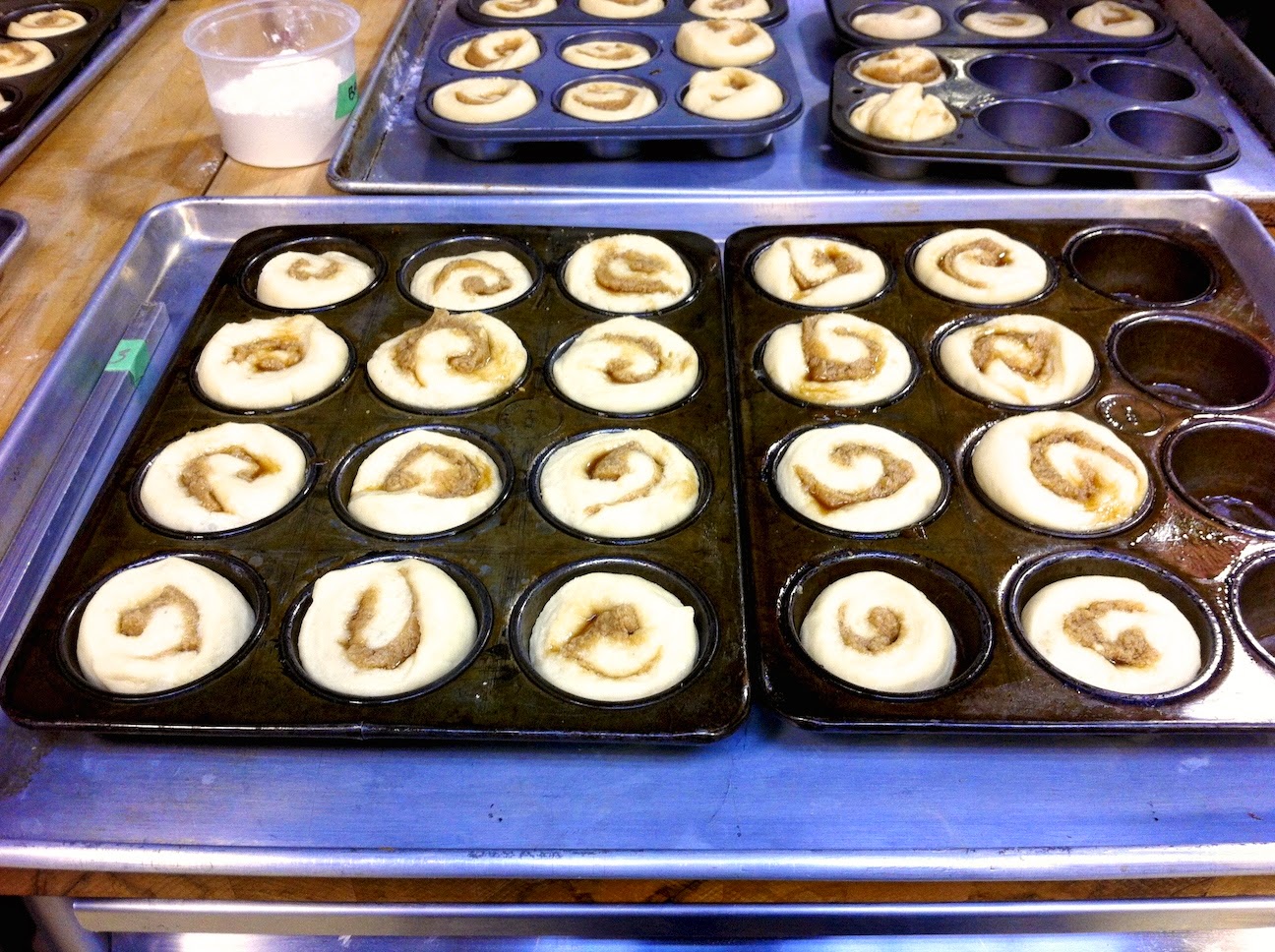 Scenes from the pastry kitchen.