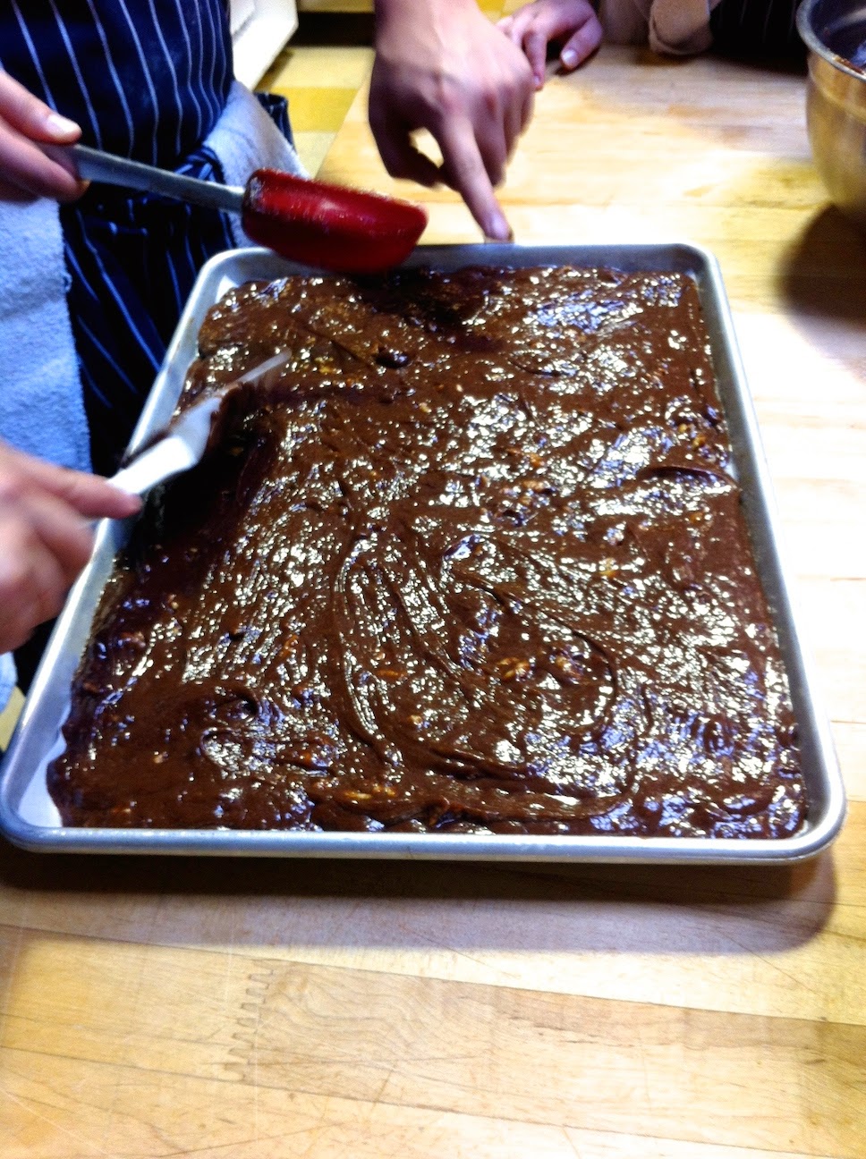 Scenes from the pastry kitchen.