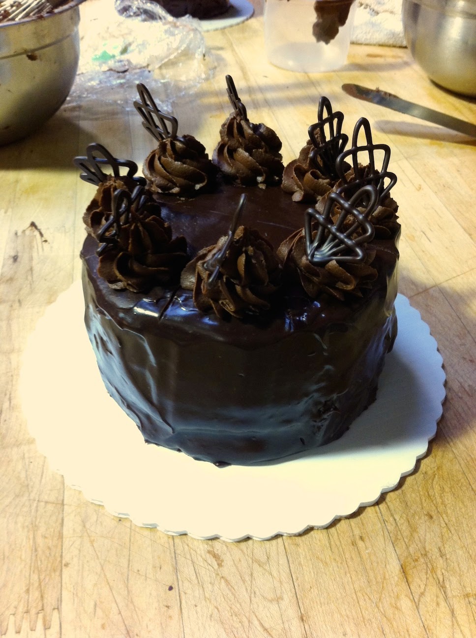 Scenes from the pastry kitchen.