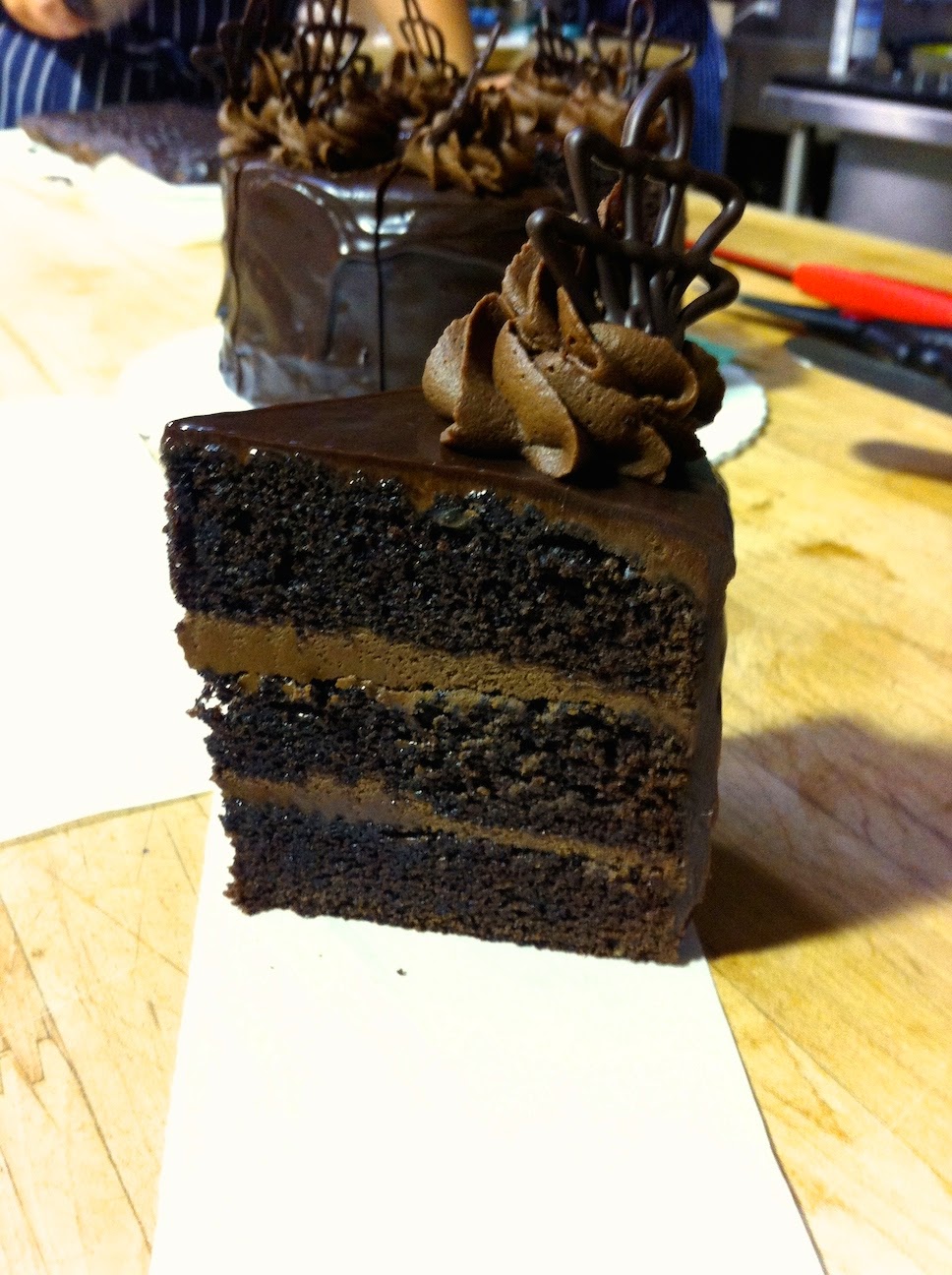 Scenes from the pastry kitchen.