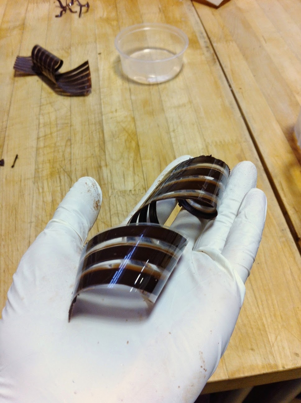 Scenes from the pastry kitchen.