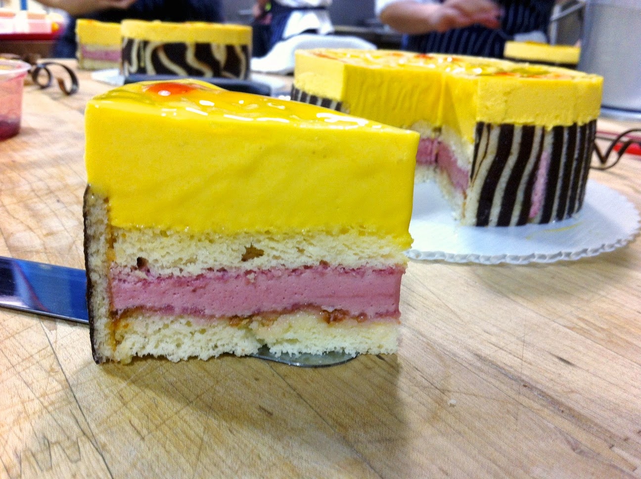 Scenes from the pastry kitchen.