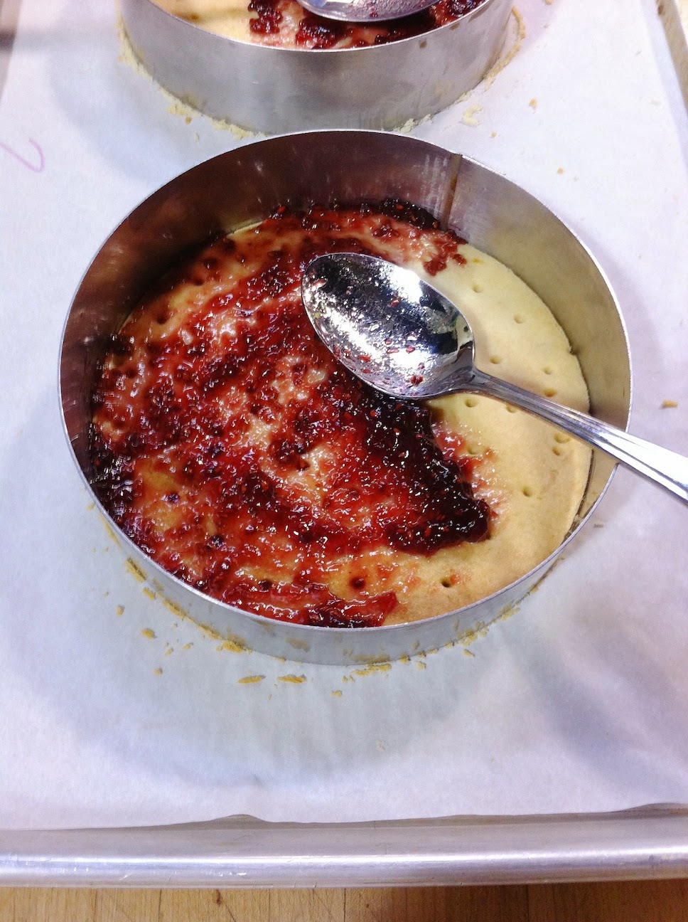 Scenes from the pastry kitchen.