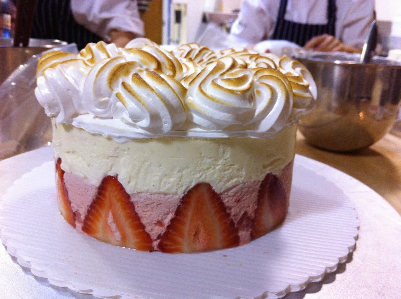 Scenes from the pastry kitchen.