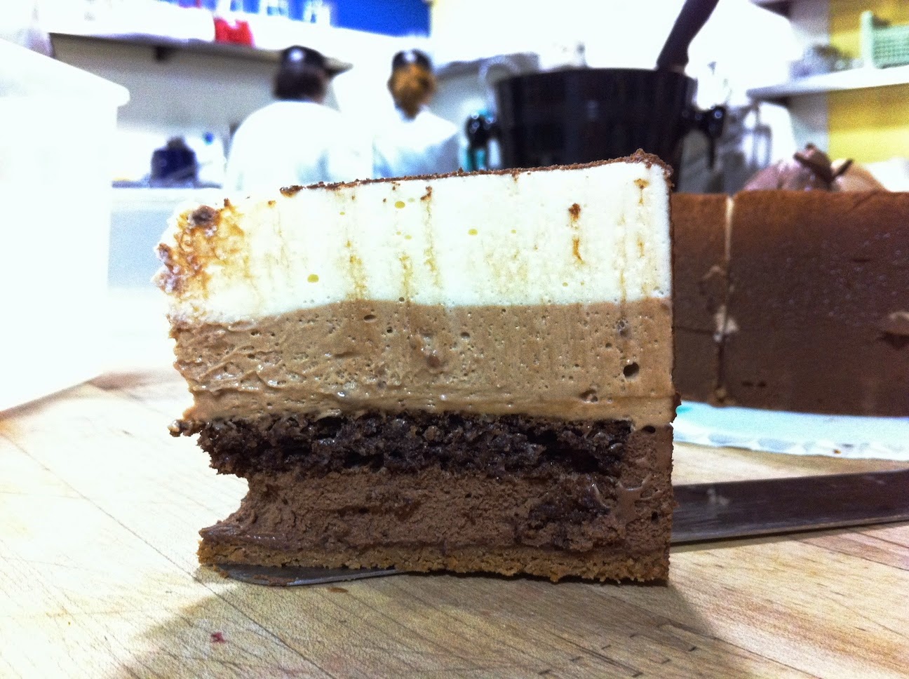 Scenes from the pastry kitchen.