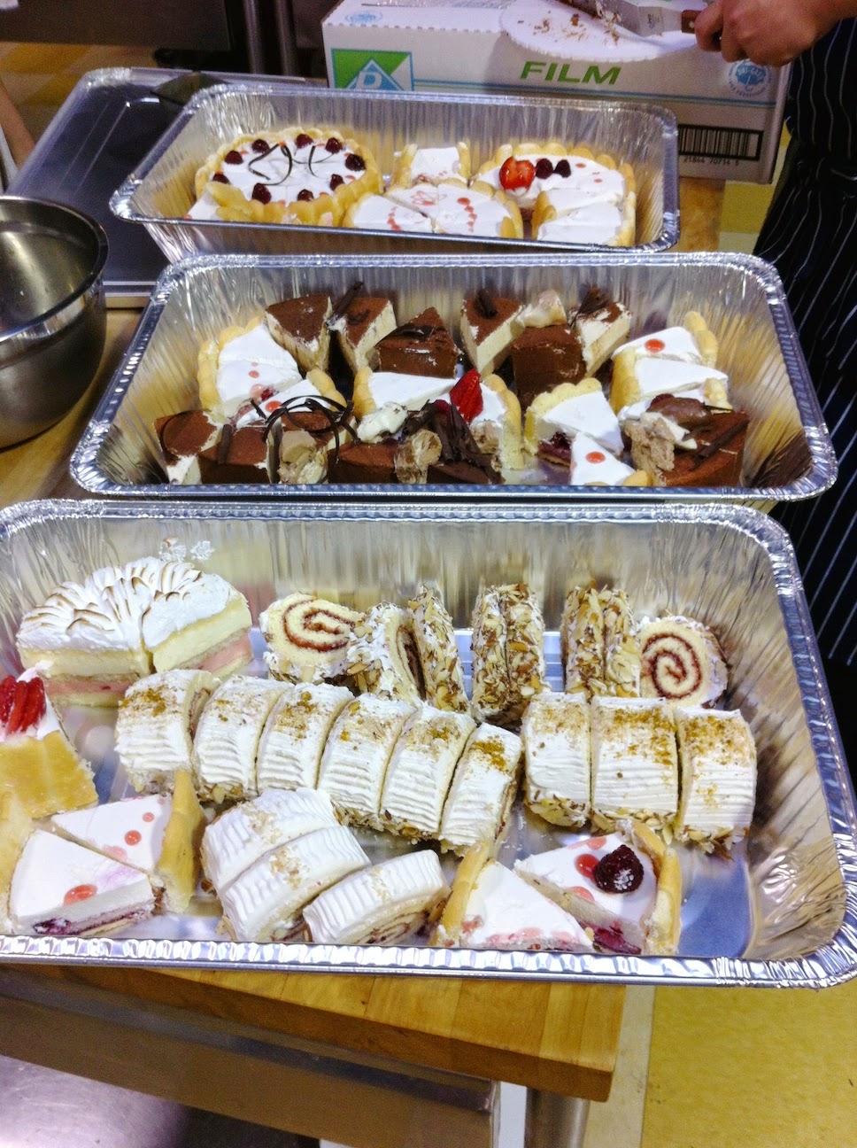 Scenes from the pastry kitchen.