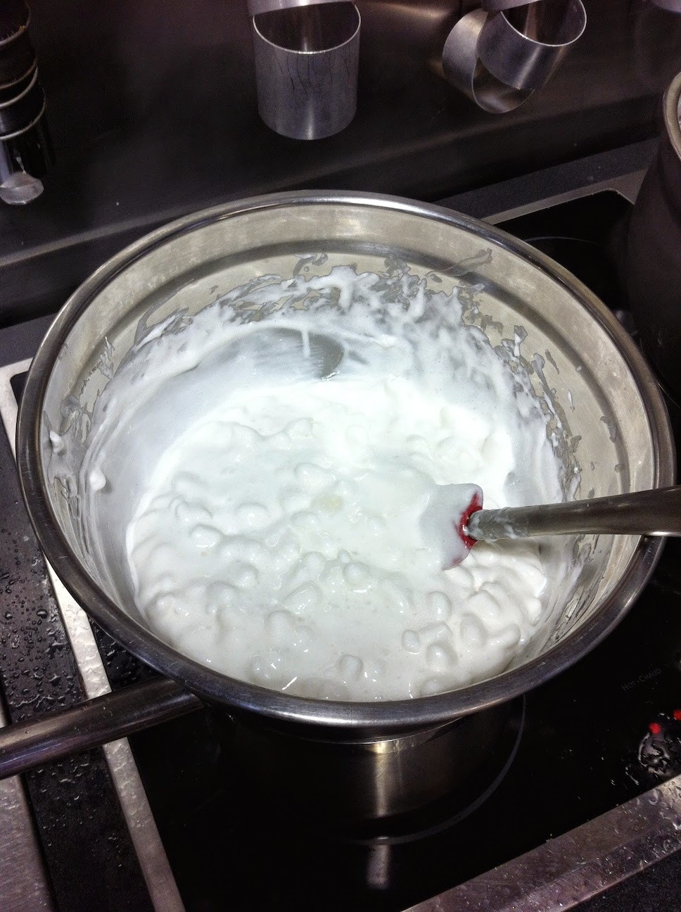 Scenes from the pastry kitchen.