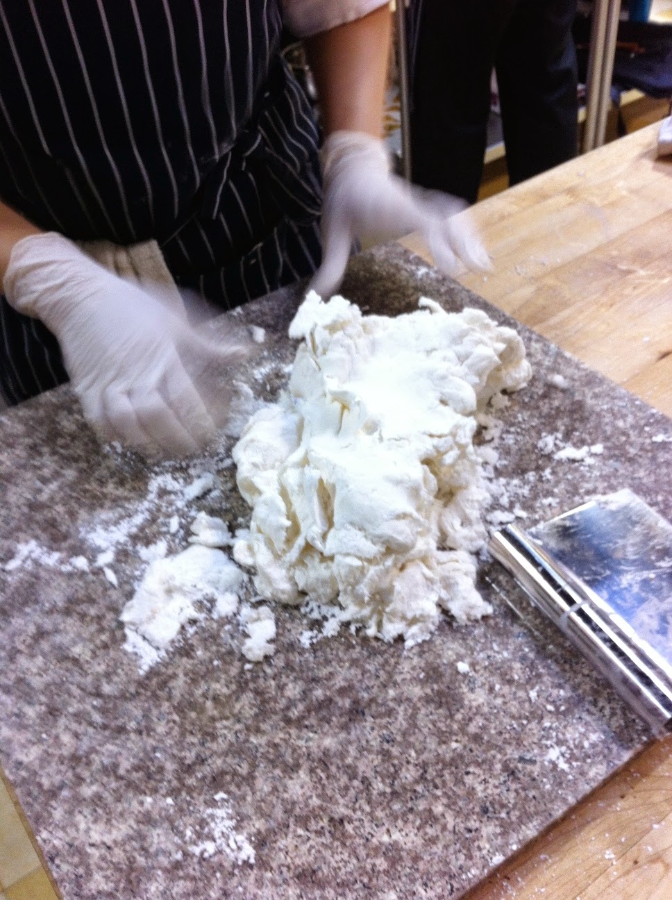 Scenes from the pastry kitchen.