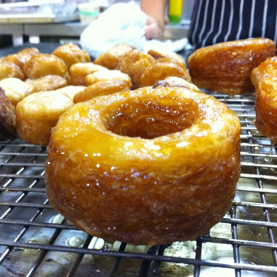 Scenes from a pastry kitchen.