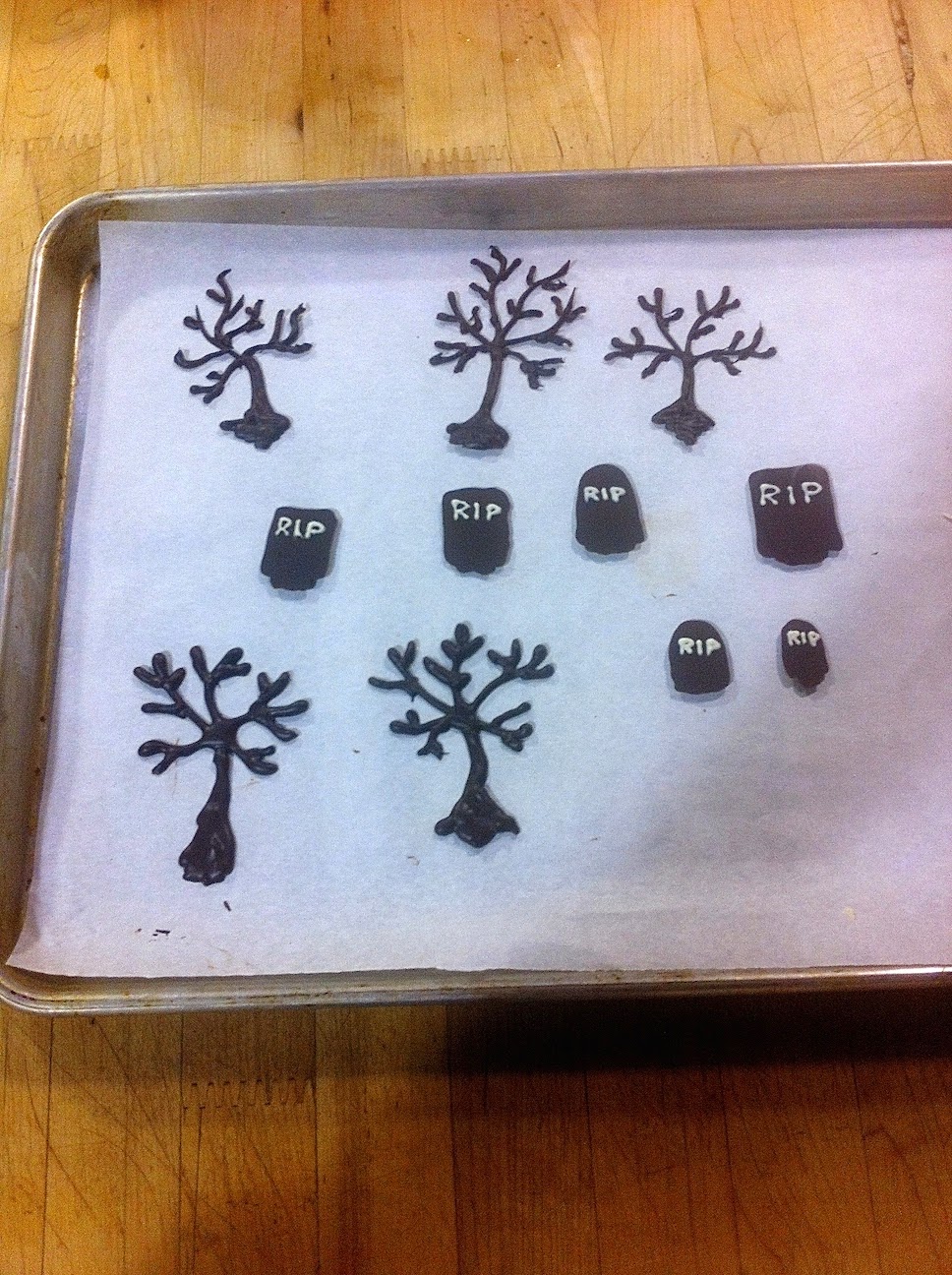 Scenes from the pastry kitchen.