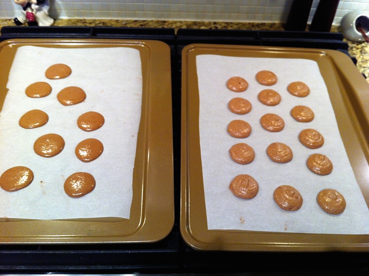 Scenes from the pastry kitchen.