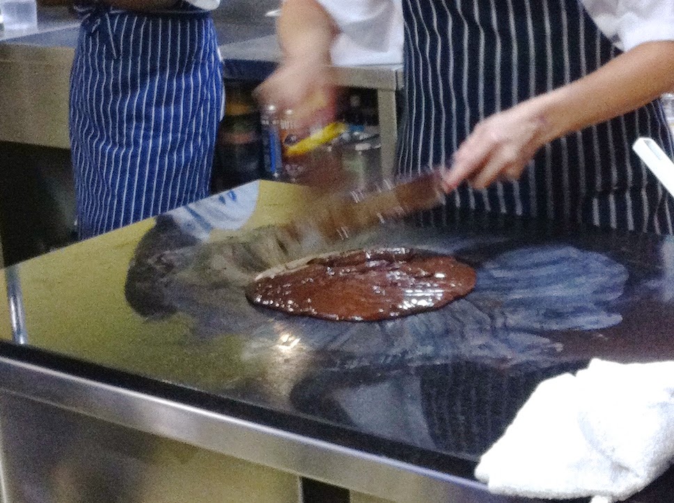 Scenes from a pastry kitchen.