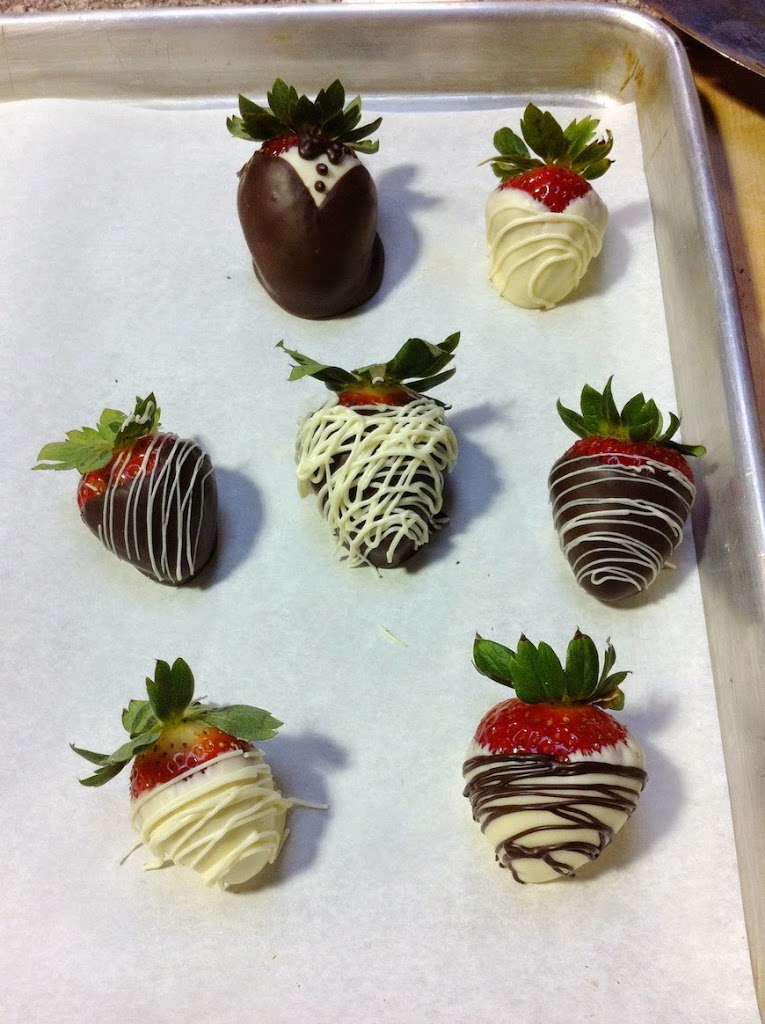 Scenes from a pastry kitchen.