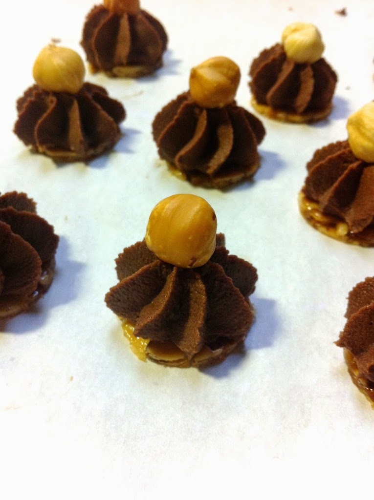 Scenes from a pastry kitchen.