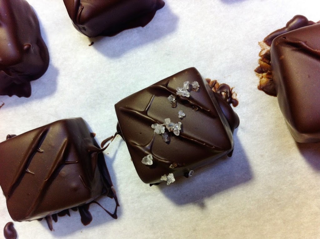 Scenes from a pastry kitchen.