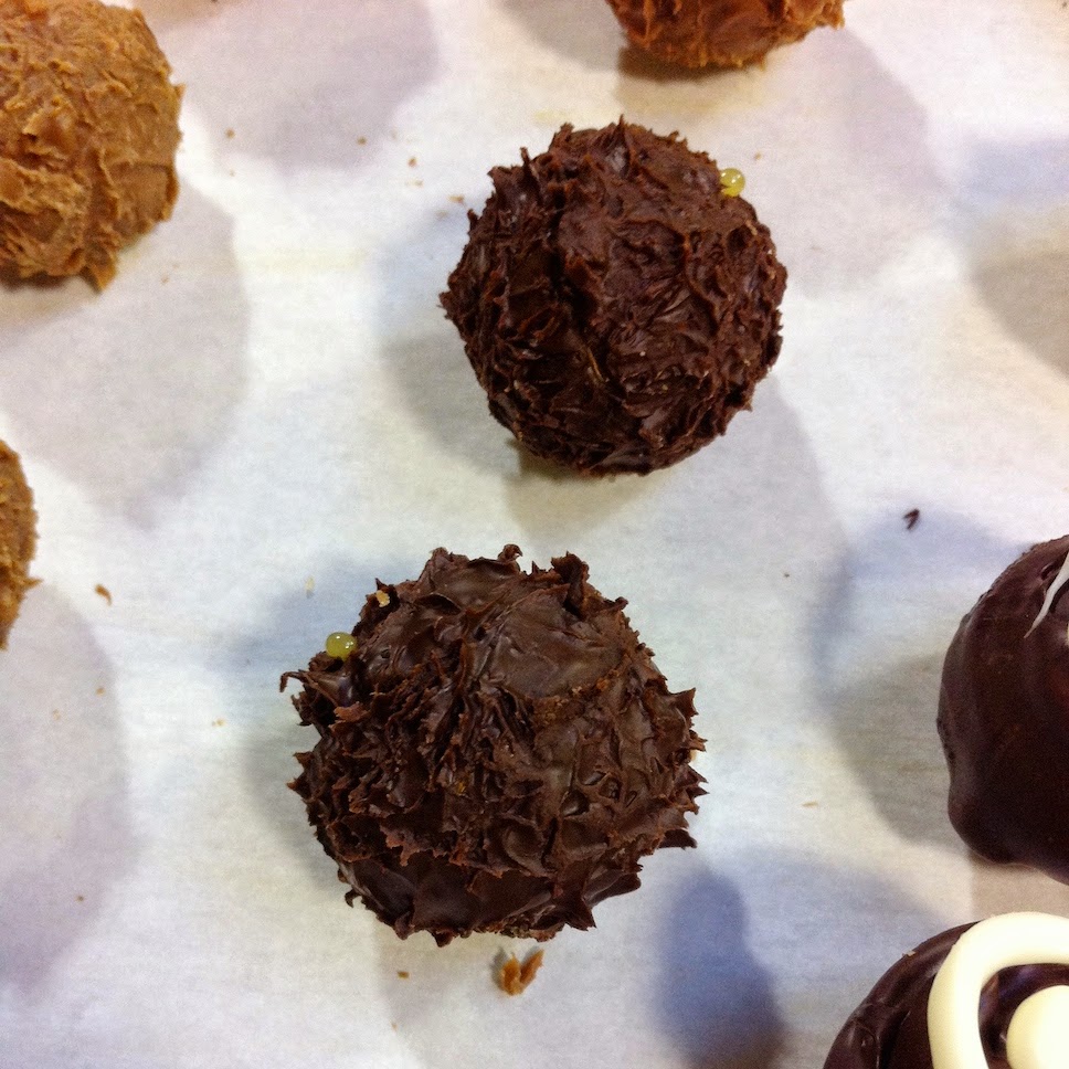 Scenes from a pastry kitchen.