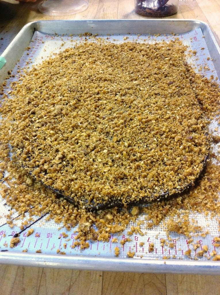 Scenes from a pastry kitchen.