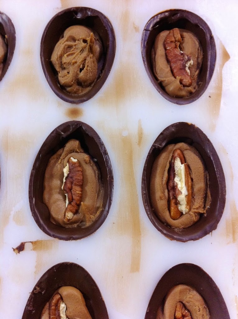 Scenes from a pastry kitchen.