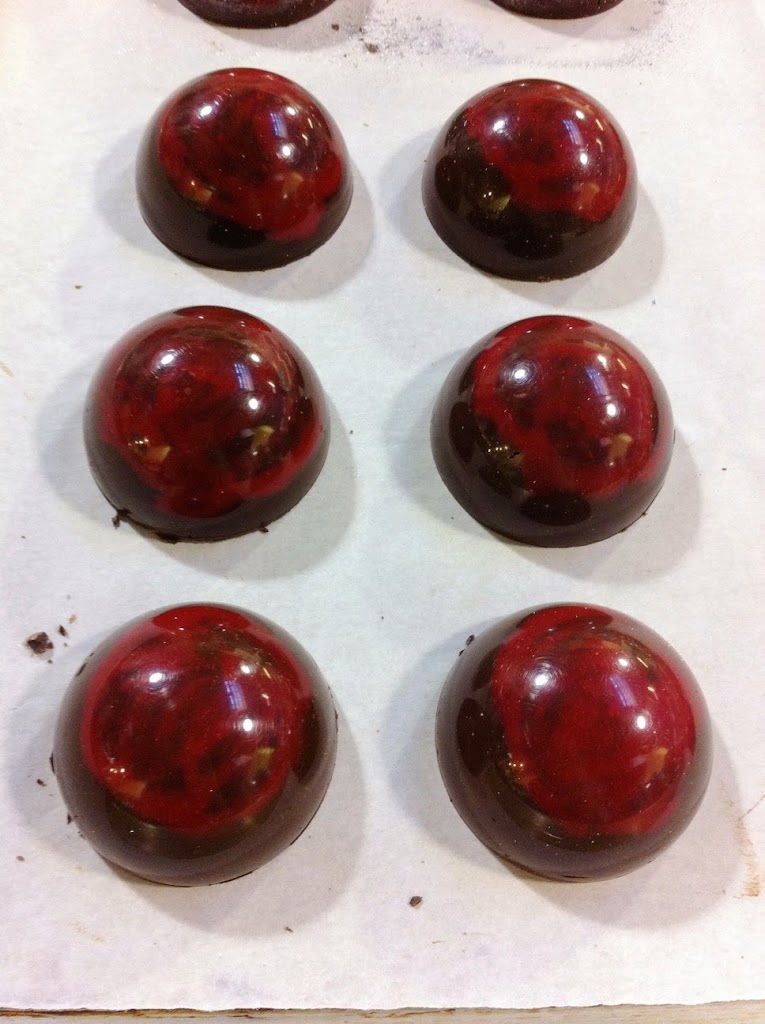 Scenes from a pastry kitchen.