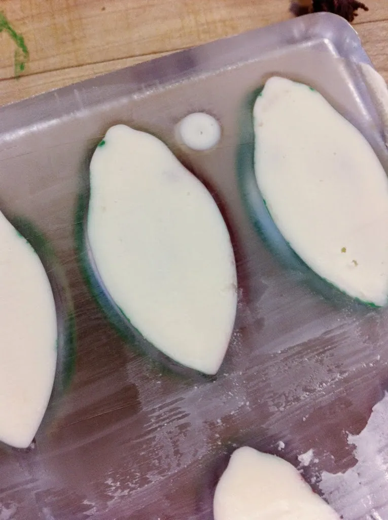 Scenes from a pastry kitchen.