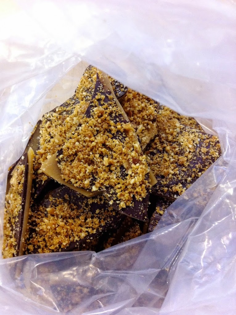 Scenes from a pastry kitchen.