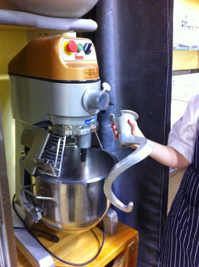 Scenes from a pastry kitchen.