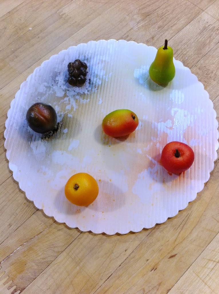 Scenes from a pastry kitchen.