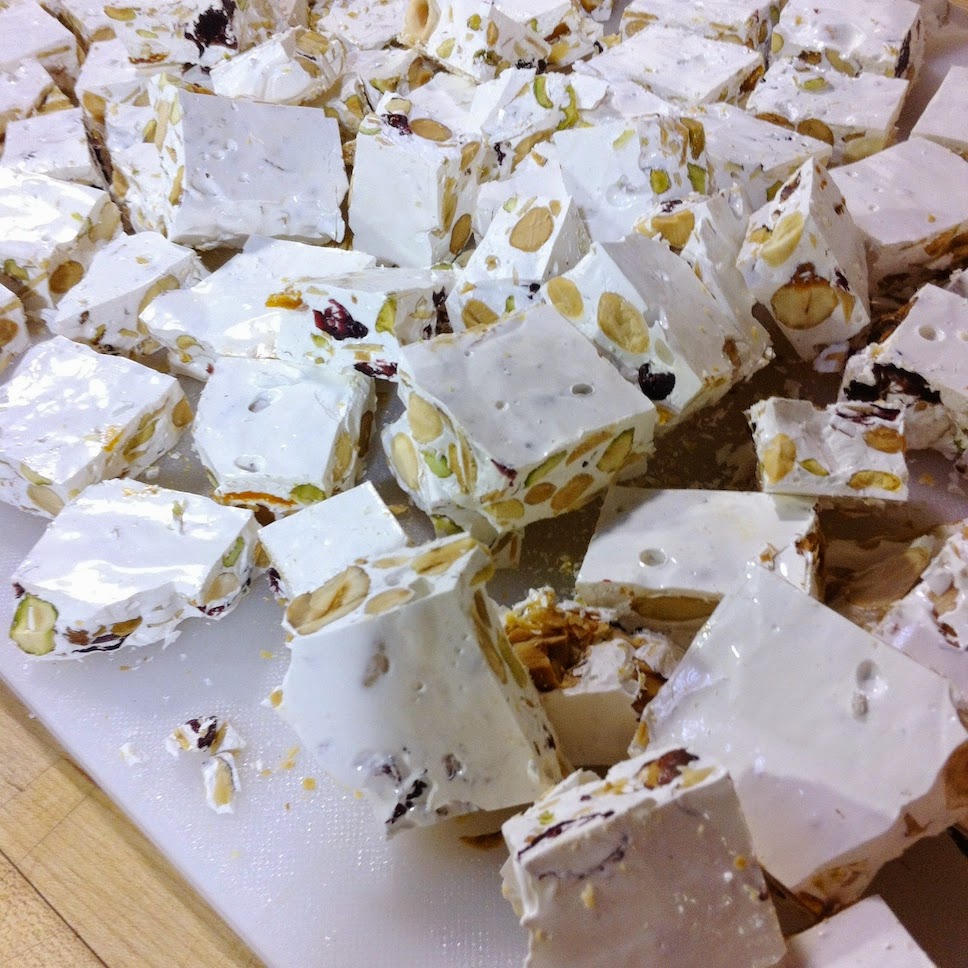 Scenes from a pastry kitchen.