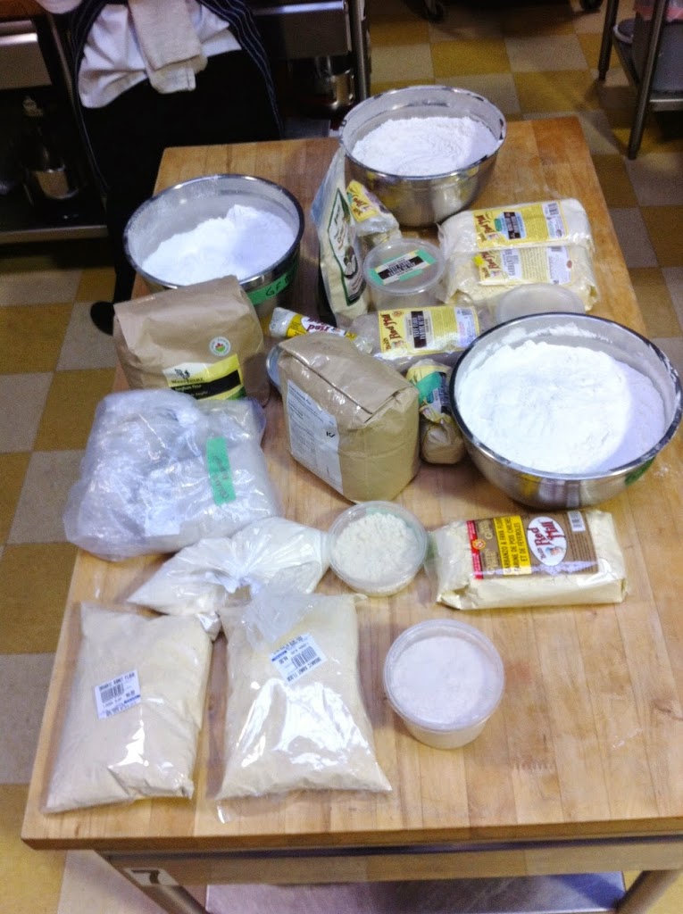 Scenes from a pastry kitchen.