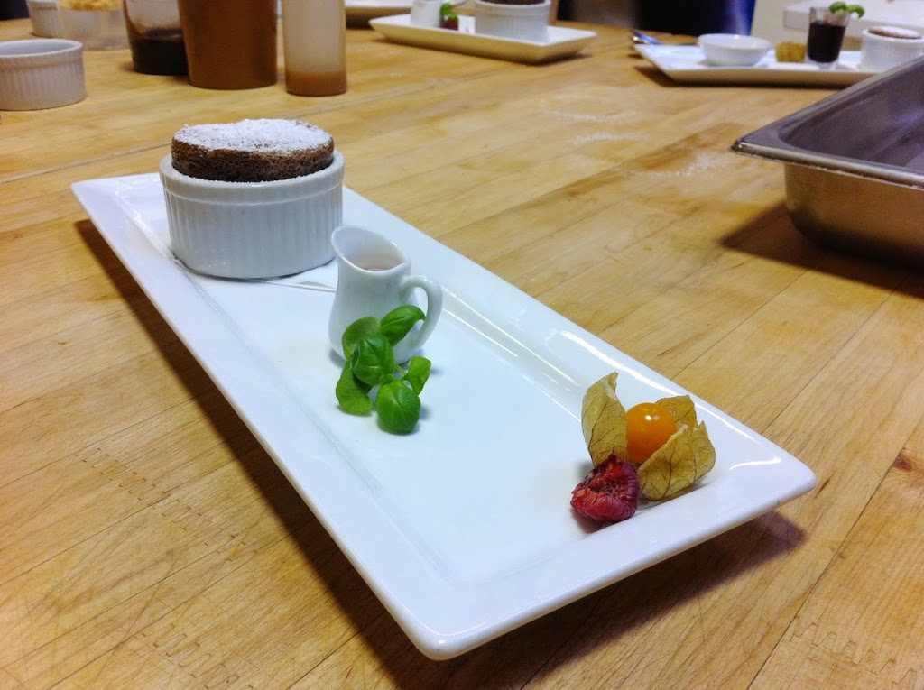 Scenes from a pastry kitchen.