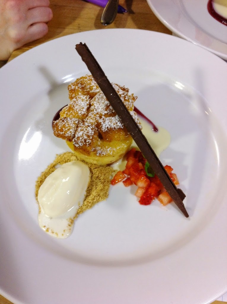 Scenes from a pastry kitchen.