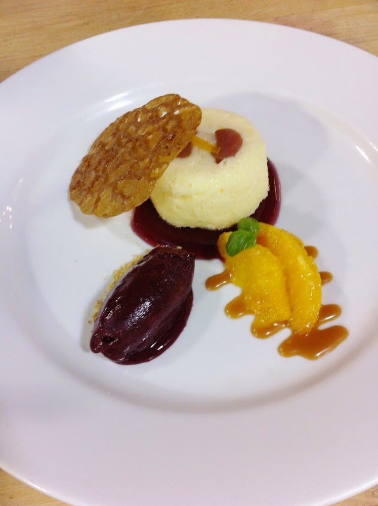 Scenes from a pastry kitchen.