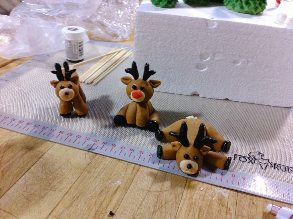 Scenes from a pastry kitchen.