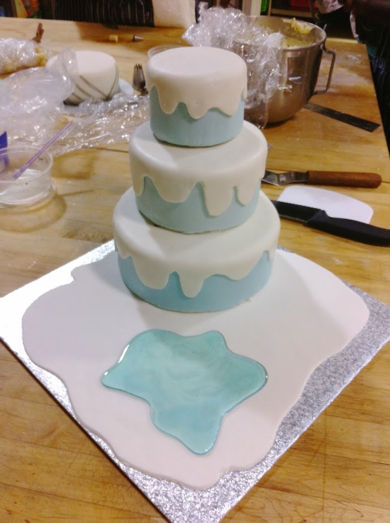 Scenes from a pastry kitchen.